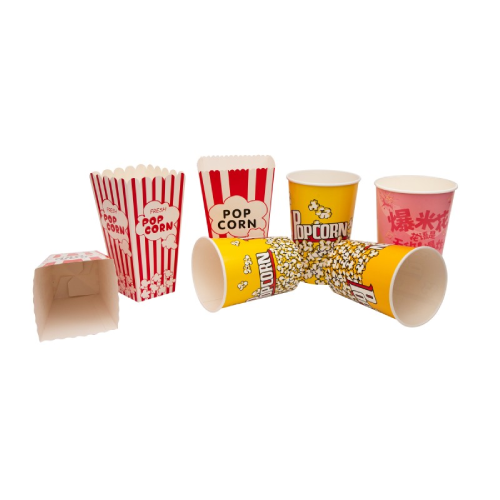 custom printed paper popcorn box for cinema use
