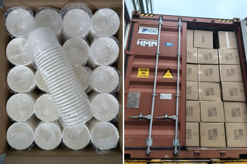 Packaging & Logistics of paper cups.