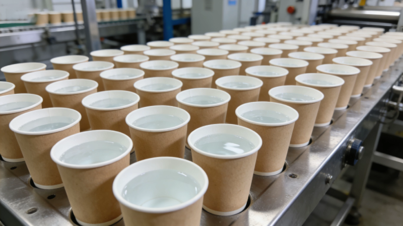 Leak testing is performed on paper cups.