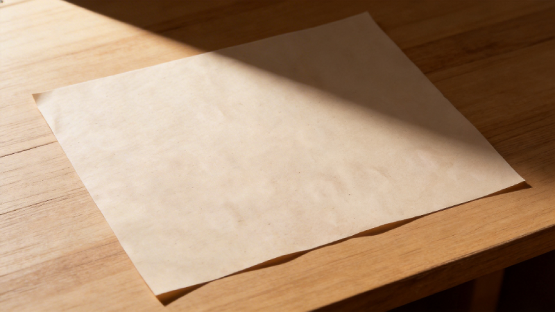 close-up texture of greaseproof paper showing dense fiber structure