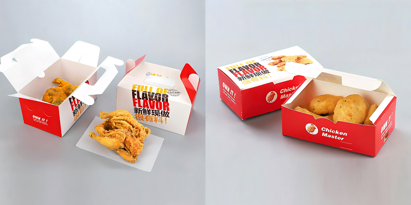 fried chicken in paper box