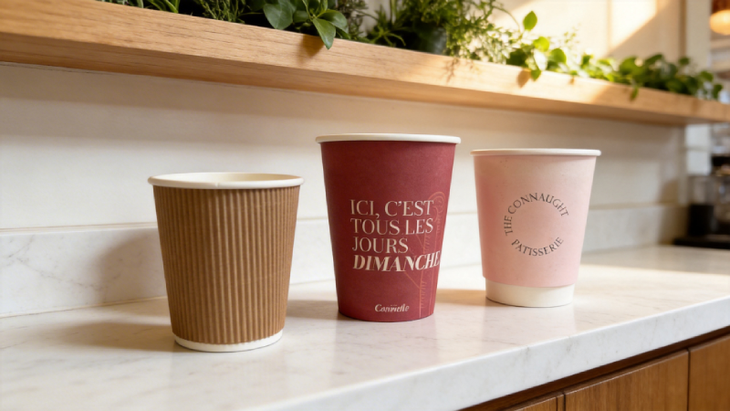 different types of paper coffee cups