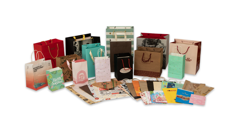 Custom printed kraft paper bags bulk wholesale for USA market