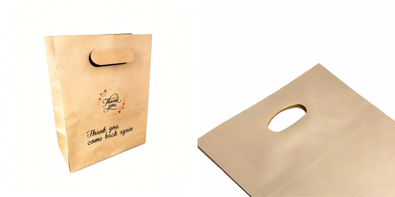 Die-cut handle kraft bags